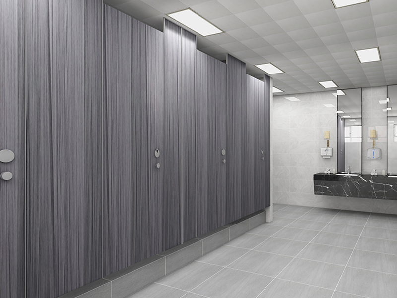 鐵灰織木色衛(wèi)生間隔斷